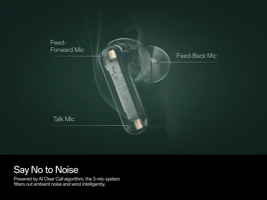 OnePlus Buds 4 blocking ambient noise with up to 55dB ANC