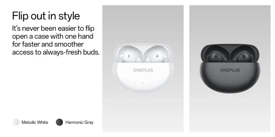 OnePlus Nord Buds 3 stylish flip-open charging case