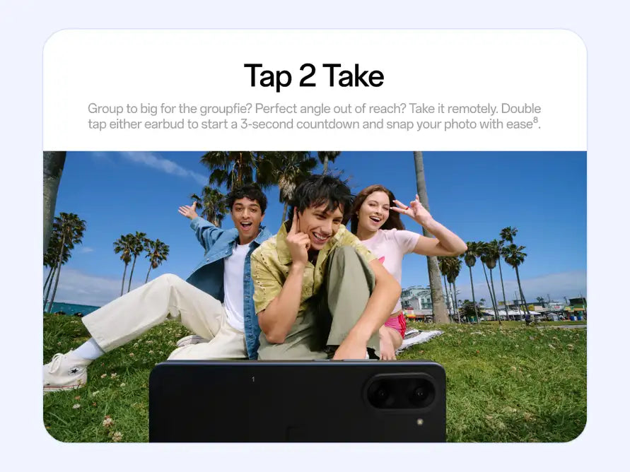OnePlus Nord Buds 3r with Tap-2-Take camera control