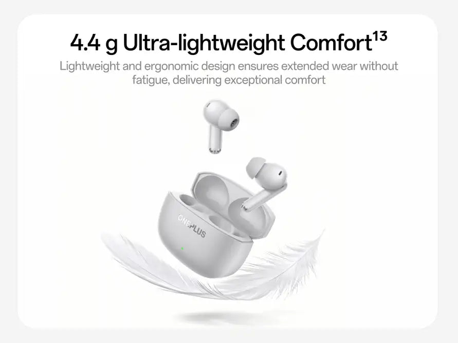 OnePlus Nord Buds 4 Pro ultra-lightweight 4.4g earbuds for all-day comfort