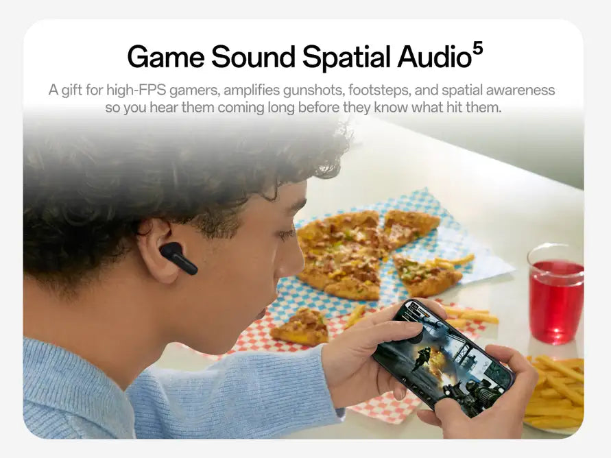 OnePlus Nord Buds 4 Pro spatial audio for immersive gaming