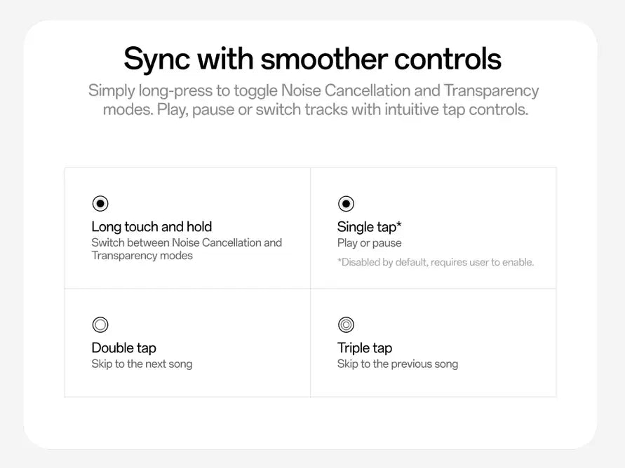OnePlus Nord Buds 4 Pro with smooth, intuitive touch controls