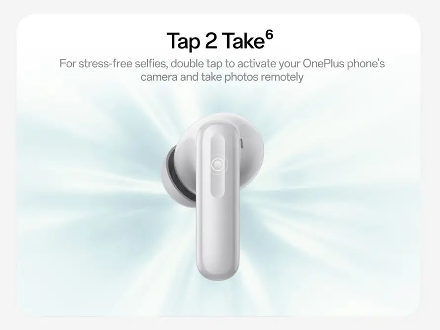 OnePlus Nord Buds 4 Pro with Tap-2-Take camera control