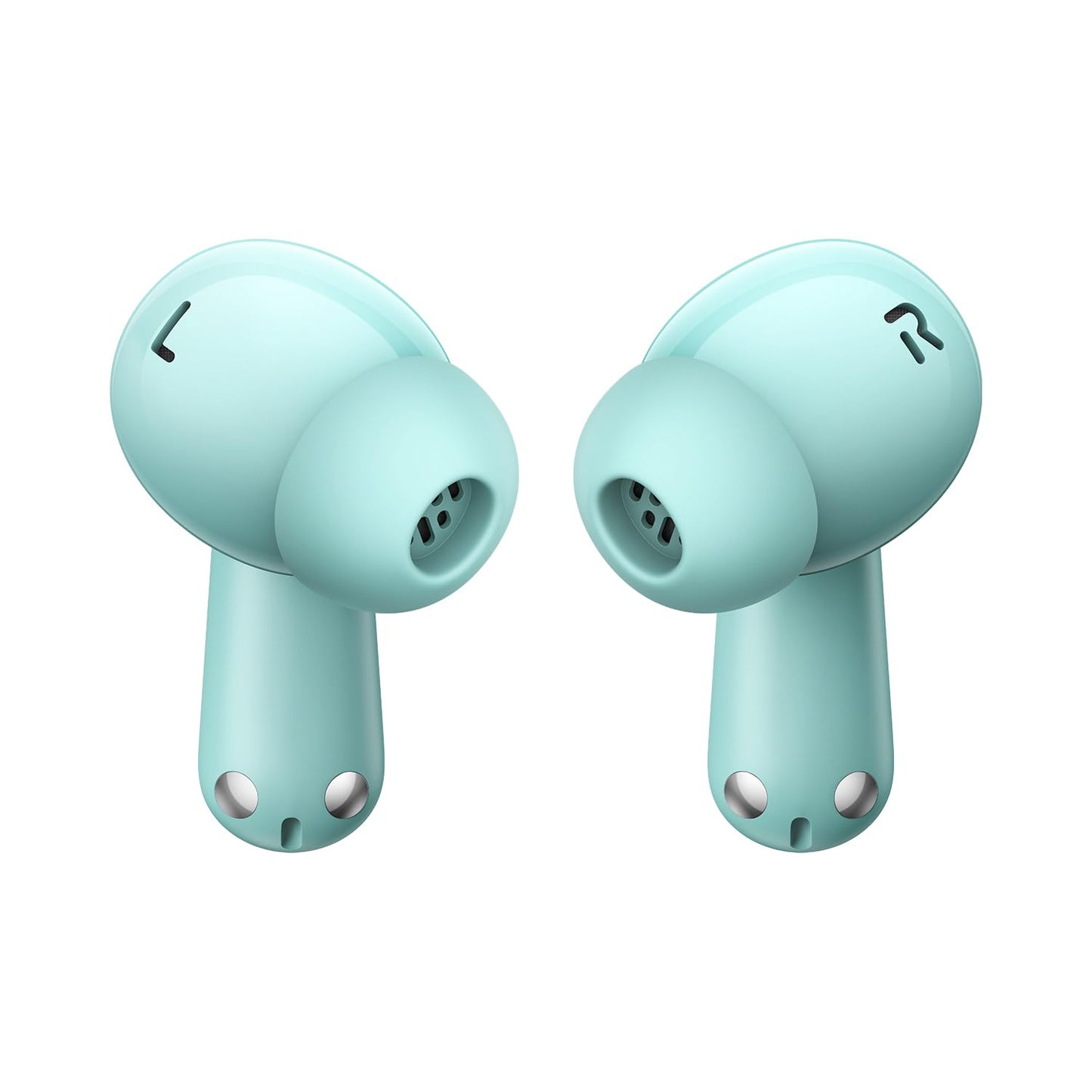 Soft Jade | OnePlus Nord Buds 3 Pro Soft Jade earbuds, ear-tip side view with microphones