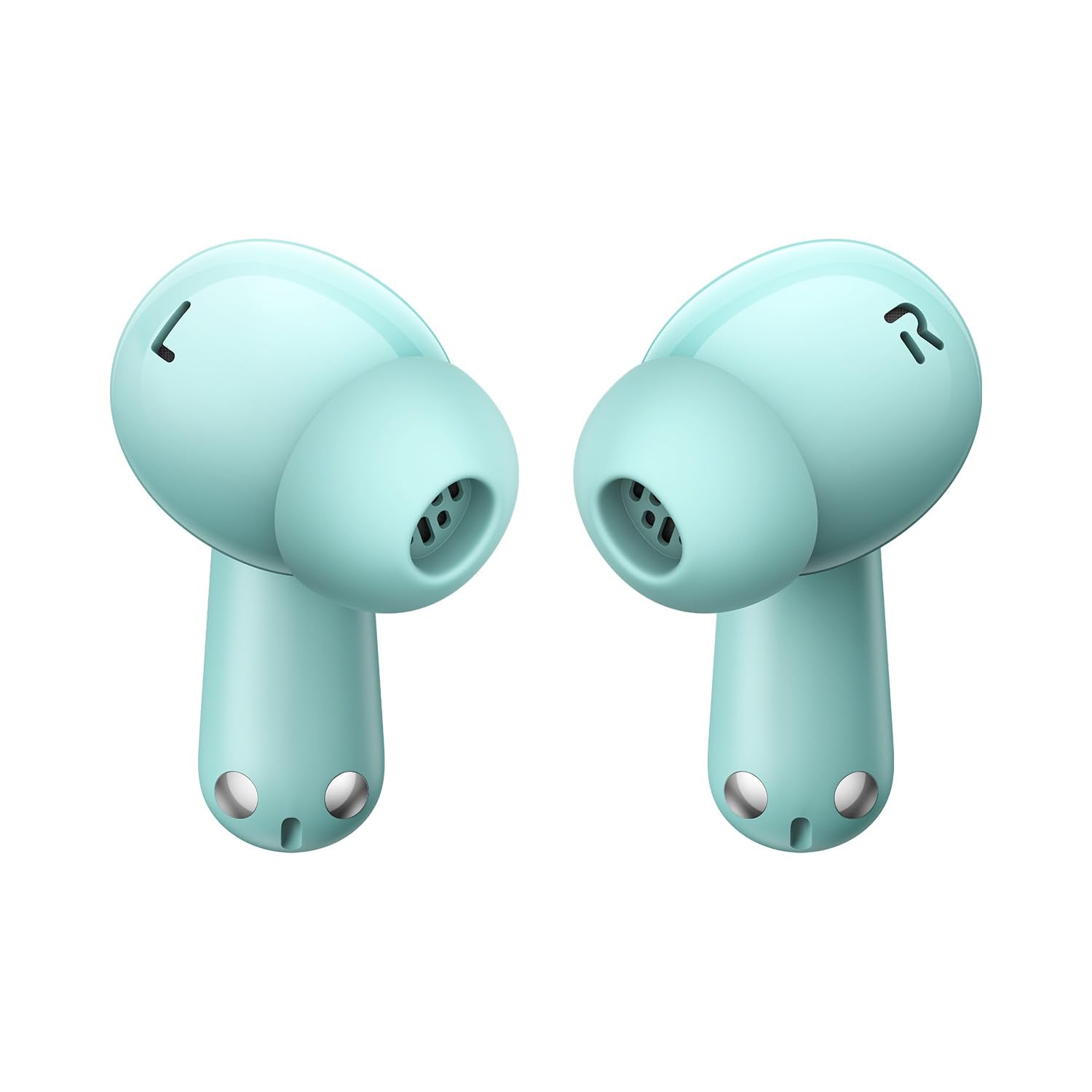 Soft Jade | OnePlus Nord Buds 3 Pro Soft Jade earbuds, ear-tip side view with microphones