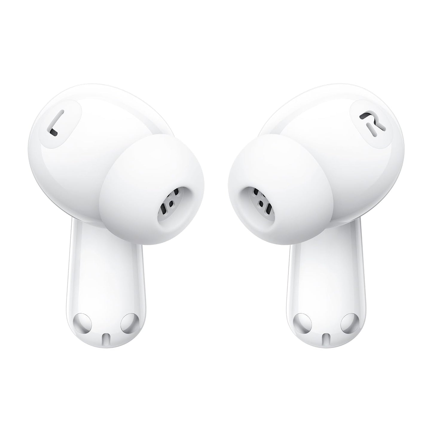 Melodic White | OnePlus Nord Buds 3 Melodic White earbuds, ear-tip side view