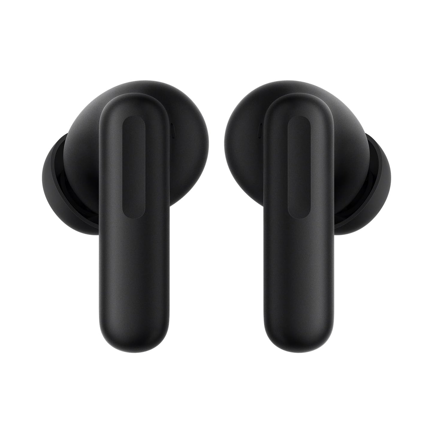 Raven Black | OnePlus Nord Buds 4 Pro Raven Black earbuds, front view showing the stems