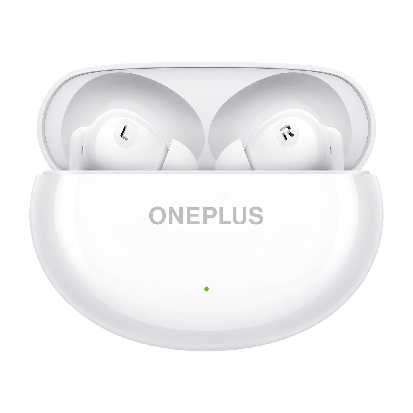 Melodic White | OnePlus Nord Buds 3 in Melodic White, earbuds in the open charging case