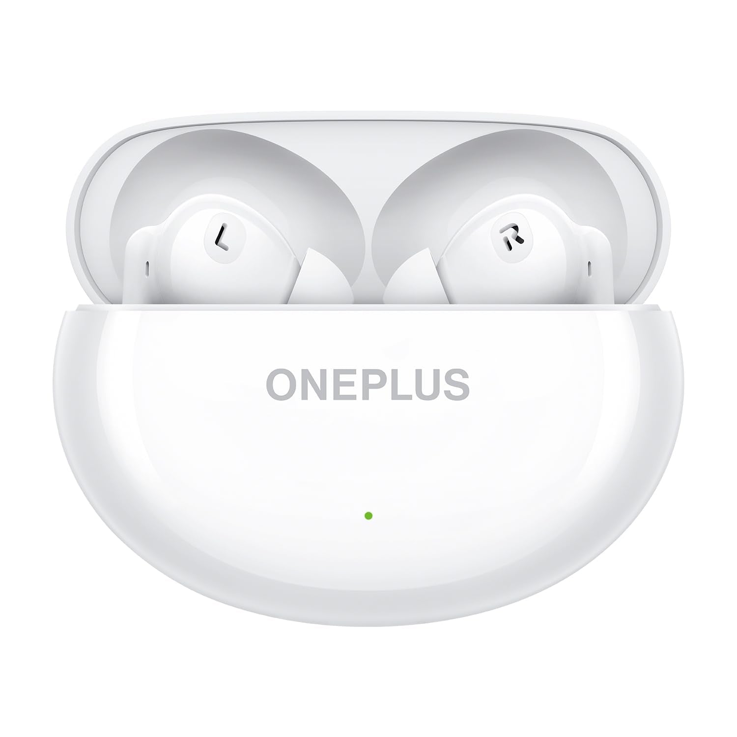 Melodic White | OnePlus Nord Buds 3 in Melodic White, earbuds in the open charging case