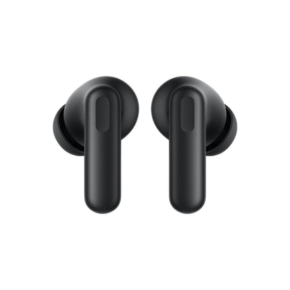 Ash Black | OnePlus Nord Buds 3r Ash Black earbuds, front view showing the stems