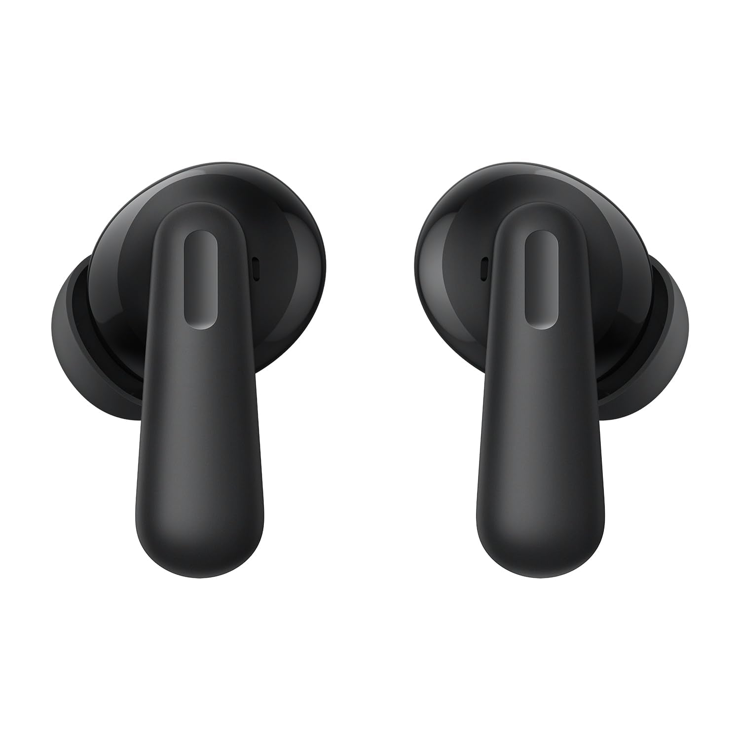 Starry Black | OnePlus Nord Buds 3 Pro Starry Black earbuds, front view showing the stems