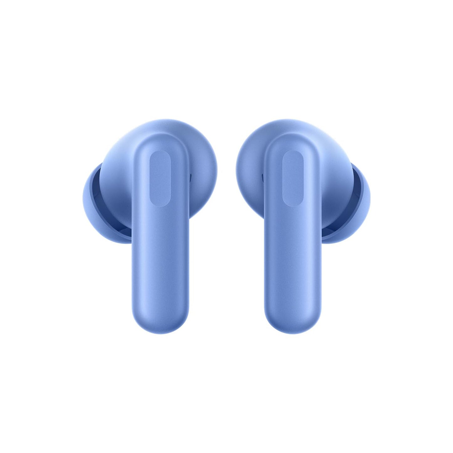 Aura Blue | OnePlus Nord Buds 3r Aura Blue earbuds, front view showing the stems