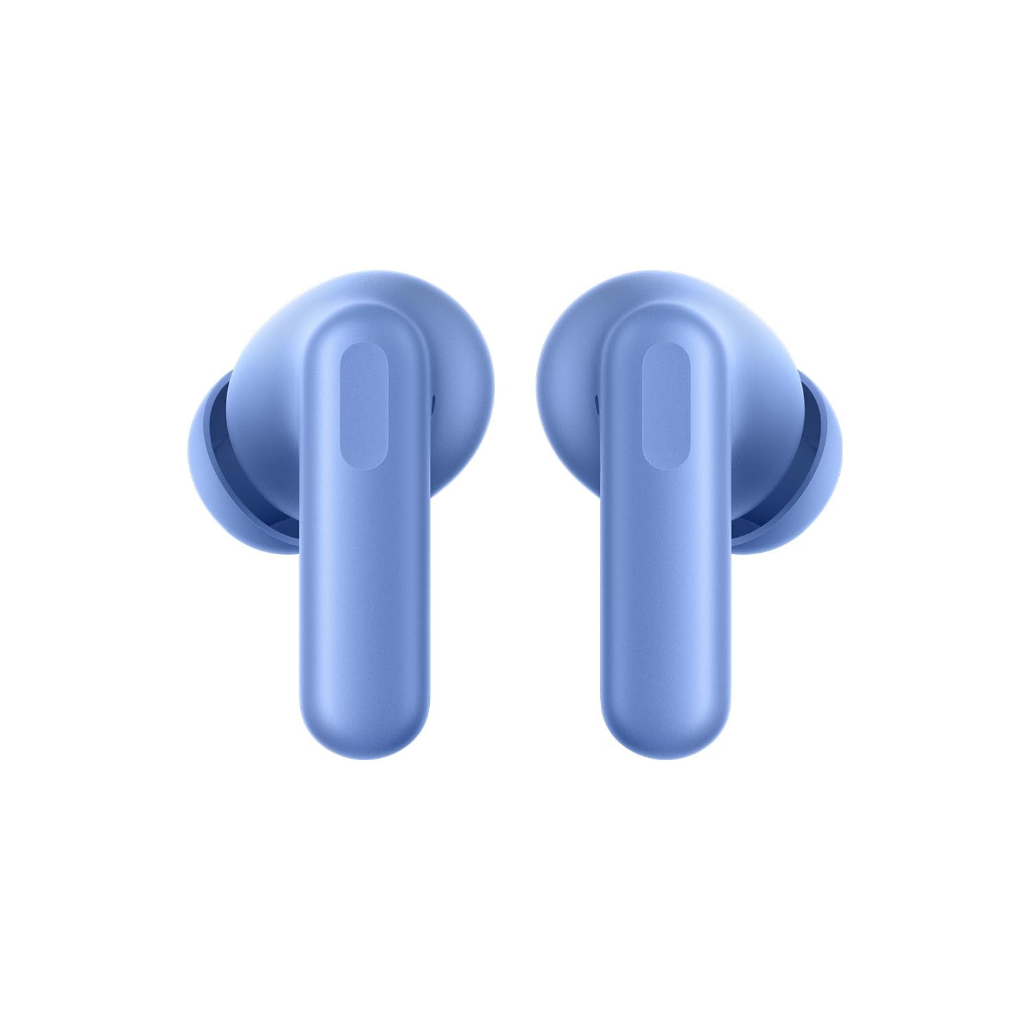 Aura Blue | OnePlus Nord Buds 3r Aura Blue earbuds, front view showing the stems