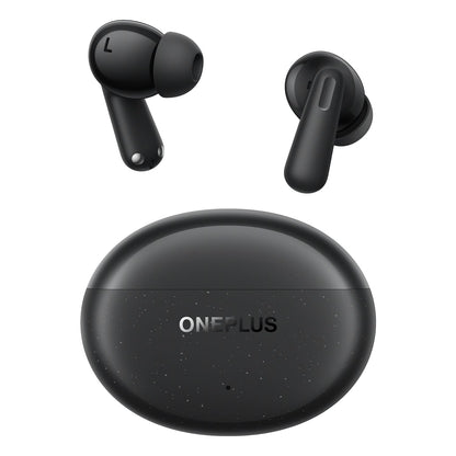 Starry Black | OnePlus Nord Buds 3 Pro Starry Black earbuds with the closed charging case
