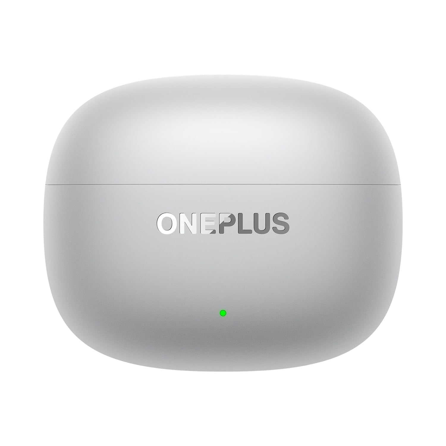 Radiant Gray | OnePlus Nord Buds 4 Pro Radiant Gray charging case, closed, front view