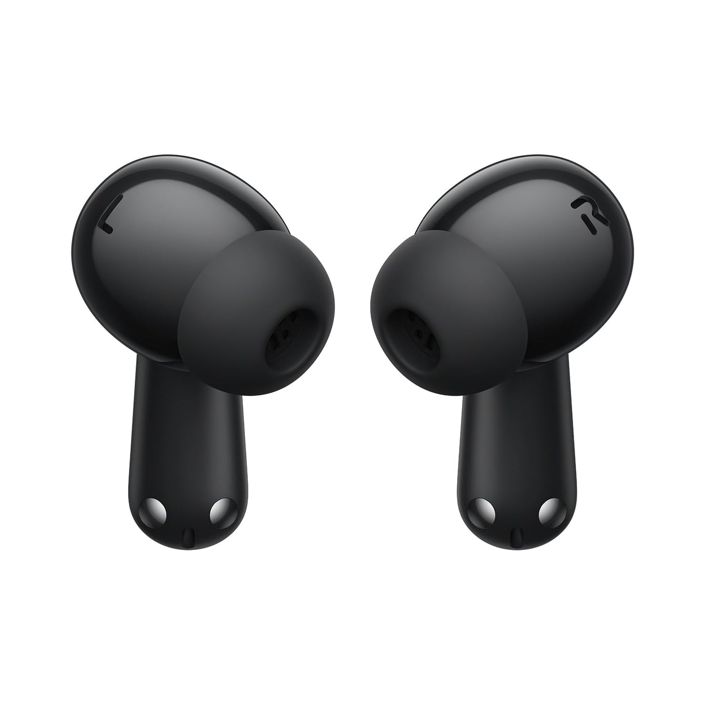 Starry Black | OnePlus Nord Buds 3 Pro Starry Black earbuds, ear-tip side view with microphones