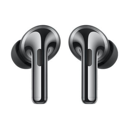 Midnight Opus | OnePlus Buds Pro 3 Midnight Opus earbuds, front view with Dynaudio-tuned stems