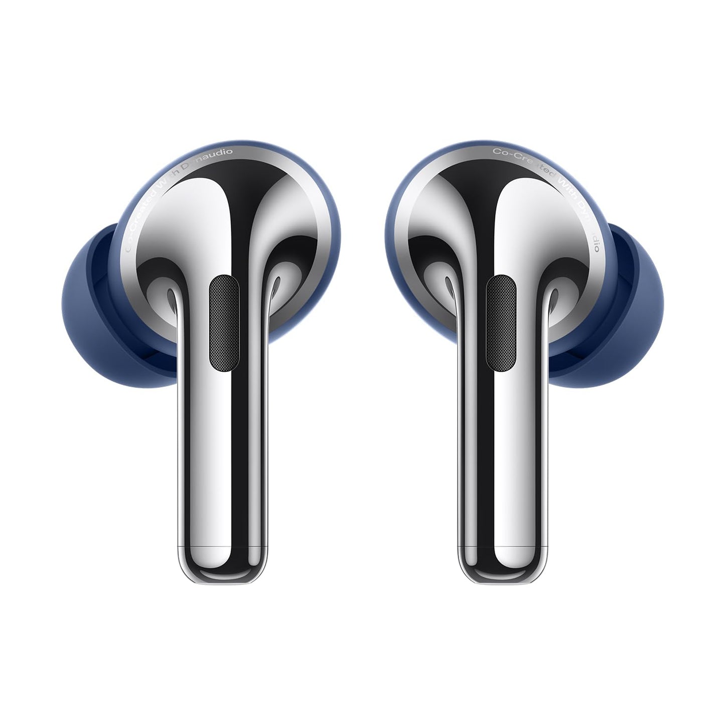 Sapphire Blue | OnePlus Buds Pro 3 Sapphire Blue earbuds, front view with Dynaudio-tuned stems