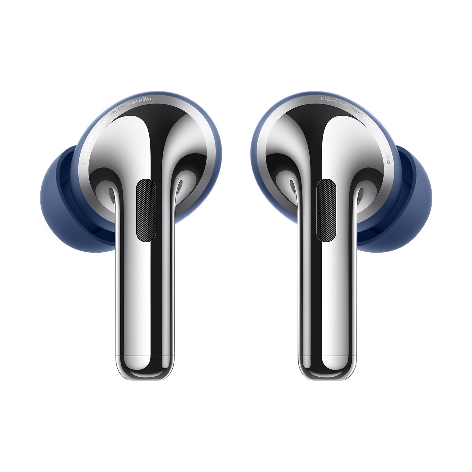 Sapphire Blue | OnePlus Buds Pro 3 Sapphire Blue earbuds, front view with Dynaudio-tuned stems