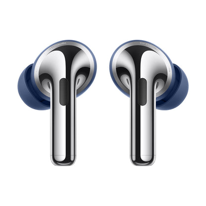 Sapphire Blue | OnePlus Buds Pro 3 Sapphire Blue earbuds, front view with Dynaudio-tuned stems