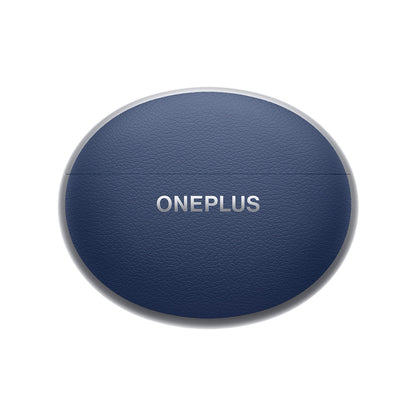 Sapphire Blue | OnePlus Buds Pro 3 Sapphire Blue leather charging case, closed