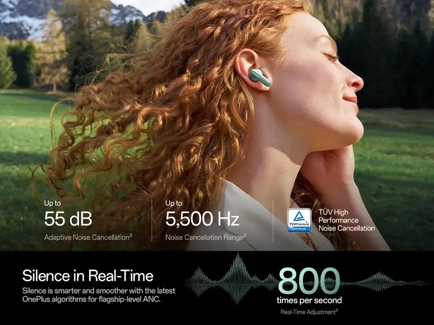 OnePlus Buds 4 real-time adaptive noise cancellation