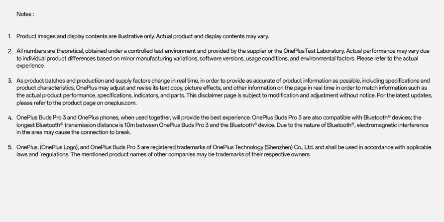 OnePlus Buds Pro 3 — product notes