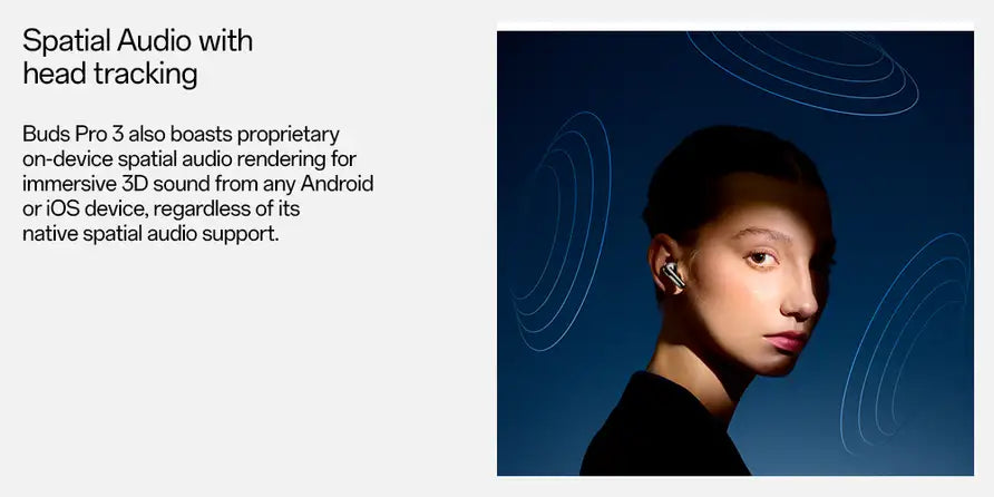 OnePlus Buds Pro 3 spatial audio with head tracking