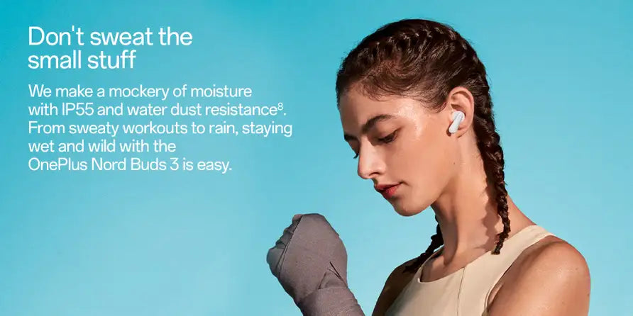 OnePlus Nord Buds 3 with sweat and water resistance