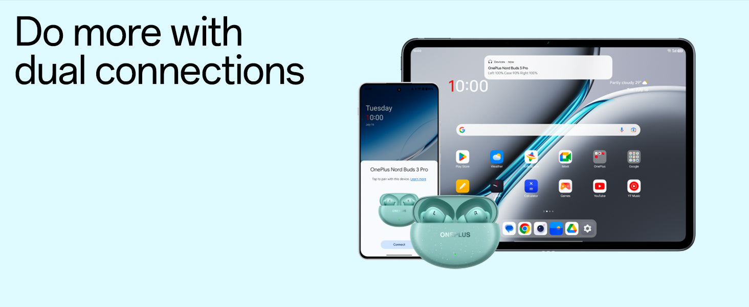 OnePlus Nord Buds 3 Pro dual-device connection for seamless switching