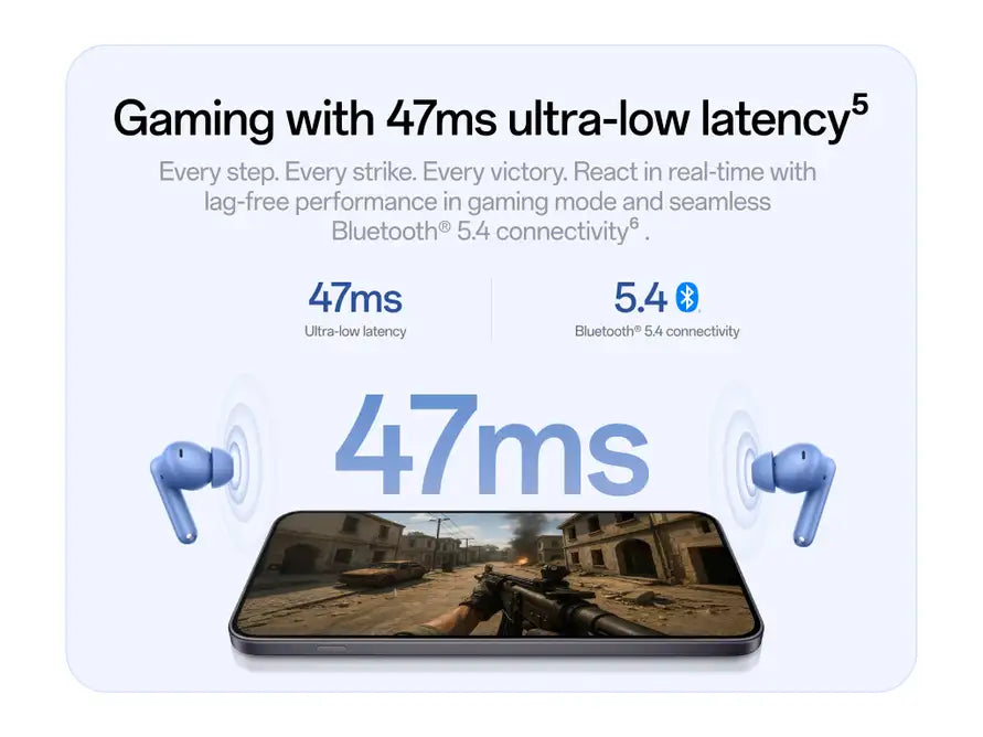 OnePlus Nord Buds 3r gaming with 47ms ultra-low latency