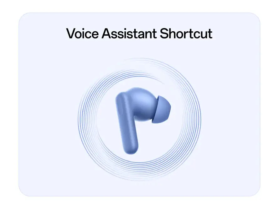 OnePlus Nord Buds 3r with a voice assistant shortcut