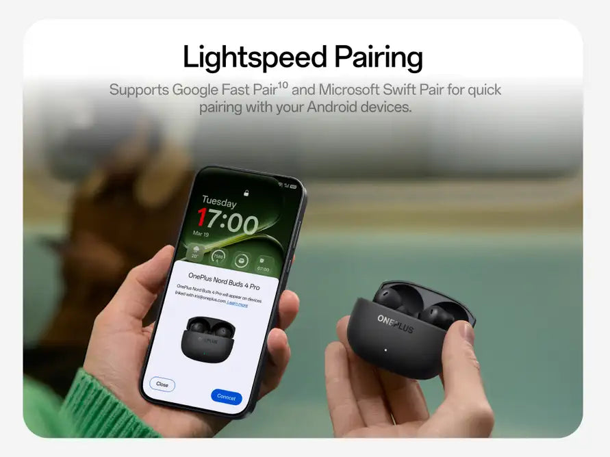 OnePlus Nord Buds 4 Pro with lightning-fast one-tap pairing